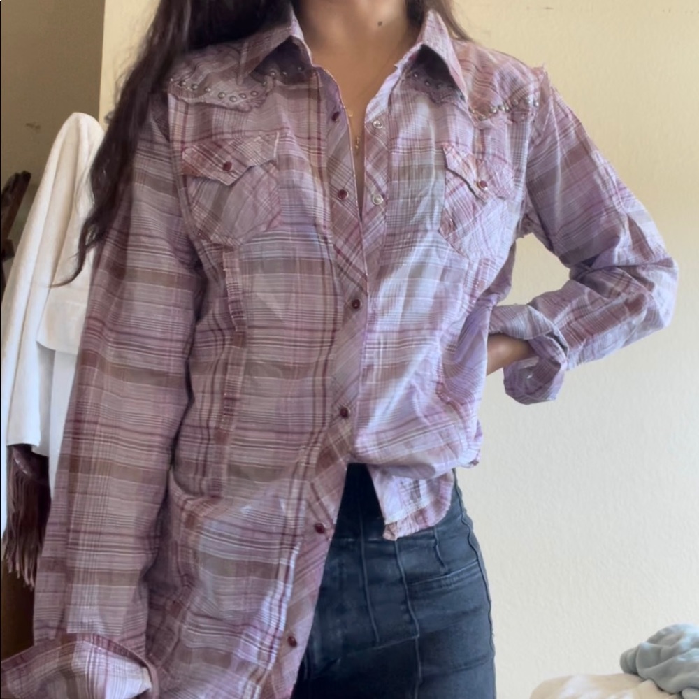 Vintage cowgirl button up